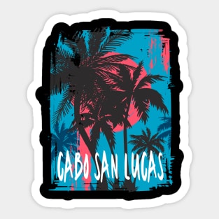 Cabo San Lucas Tropical Mexico Design Sticker